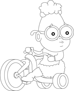 Nappyville Simon Summers on Tricycle